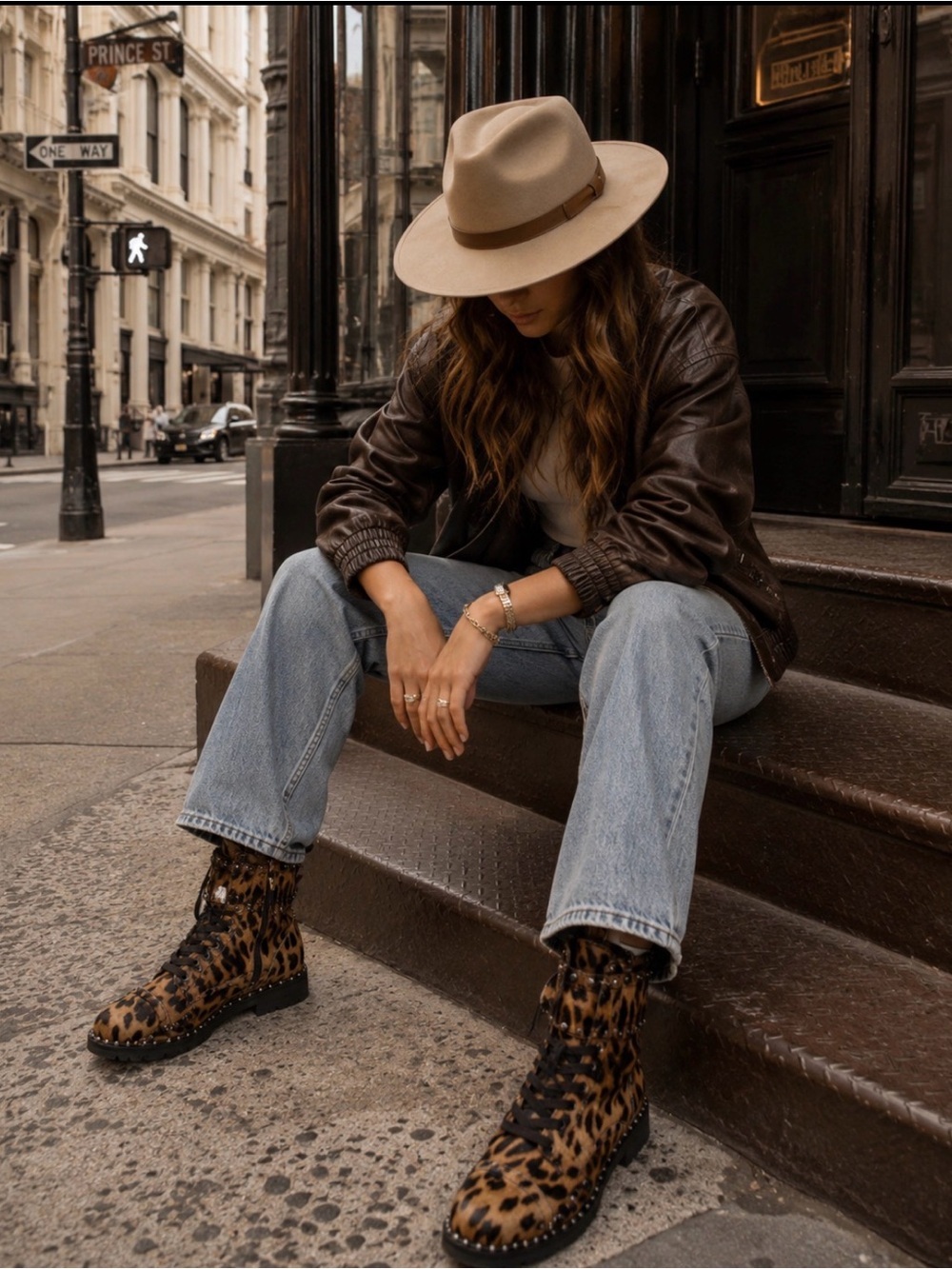 Sam Edelman Leopard Print Lace-Up Ankle Boots - Fashion Women's Boots